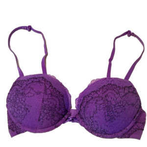 Victoria Secret Hello Sugar Purple Push Up Padded Underwire